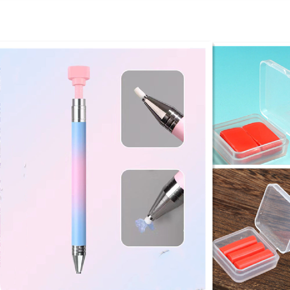 Color Gradient Rotary Nail Art Rhinestones Picking Pen Tool