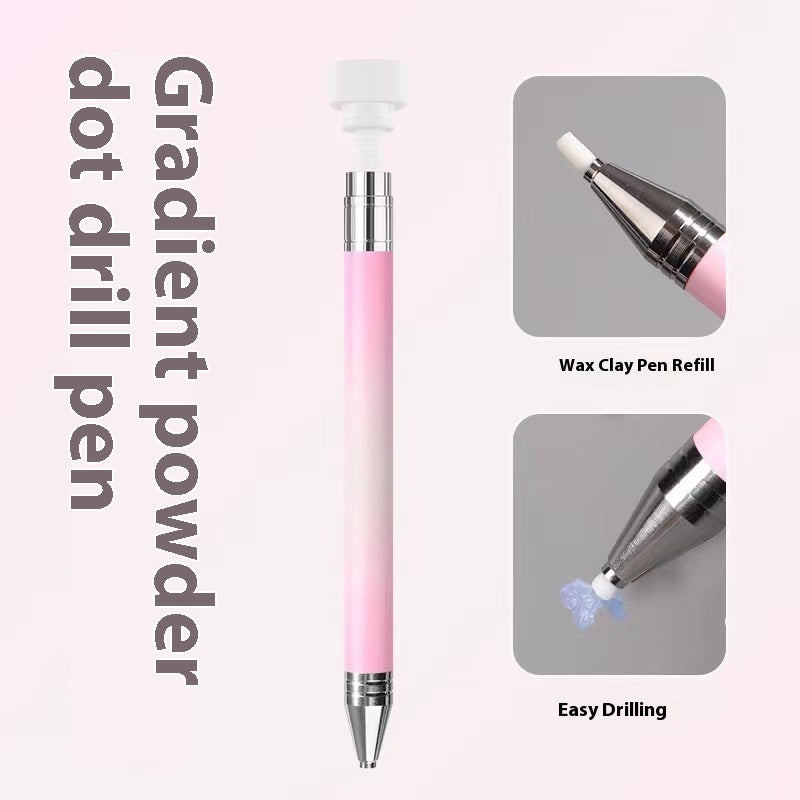 Color Gradient Rotary Nail Art Rhinestones Picking Pen Tool