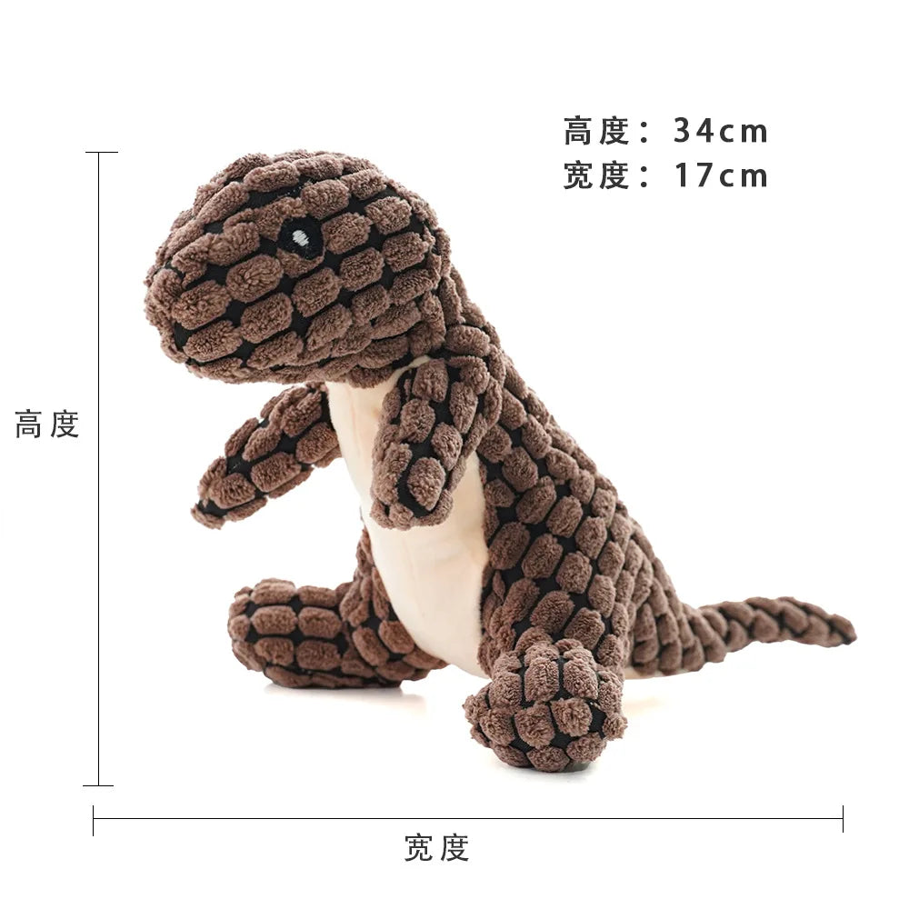 Pet Toys Animals Shape Bite Resistant Squeaky Toys Teeth Grinding Plush Dog Toy for Small Large Puppy Pets Training Accessories