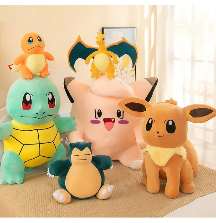 40cm Large Size Pokemon Plush Toy Snorlax Beast Cartoon Pikachu Plushies Cloth Doll Children's Gift