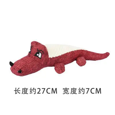 Pet Toys Animals Shape Bite Resistant Squeaky Toys Teeth Grinding Plush Dog Toy for Small Large Puppy Pets Training Accessories