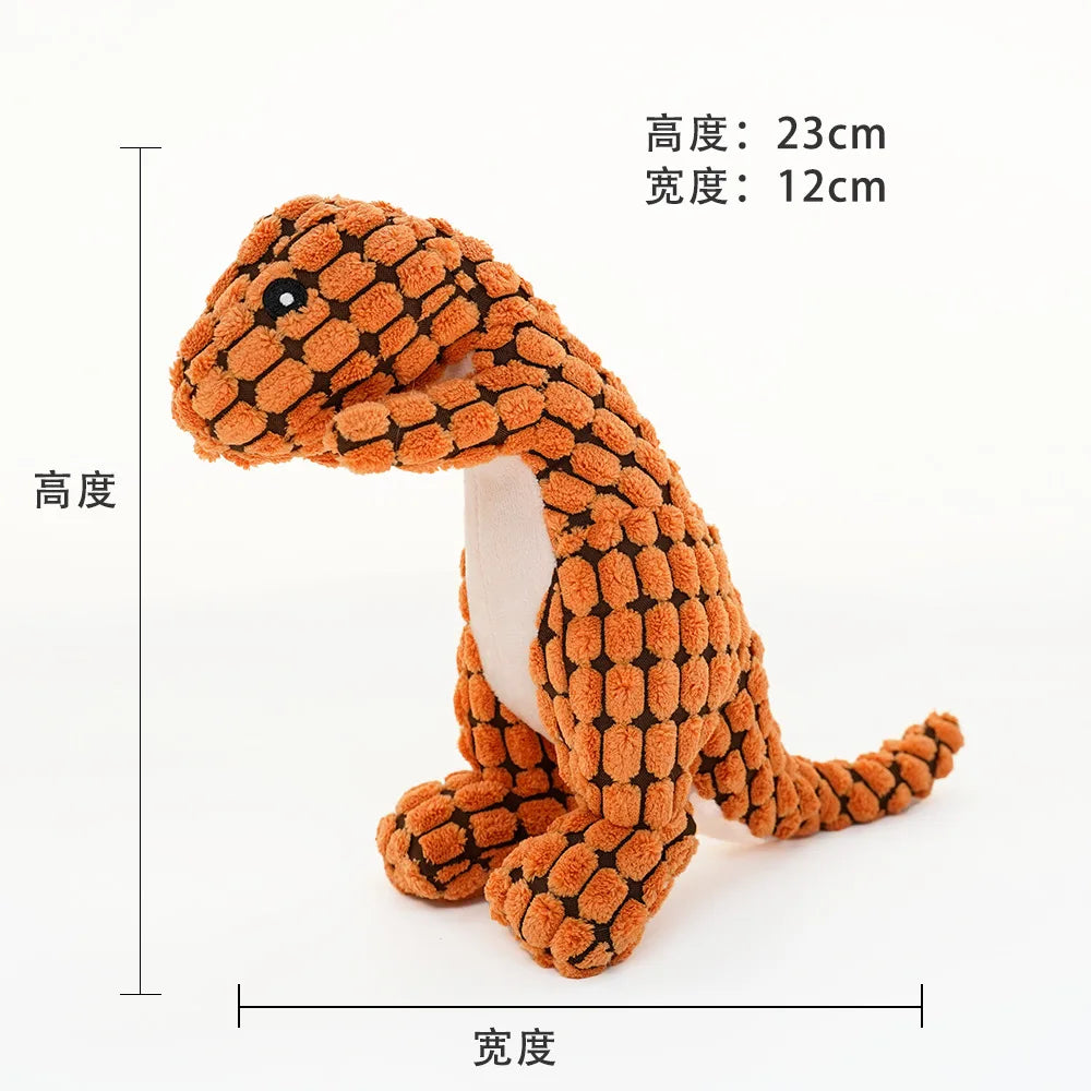 Pet Toys Animals Shape Bite Resistant Squeaky Toys Teeth Grinding Plush Dog Toy for Small Large Puppy Pets Training Accessories