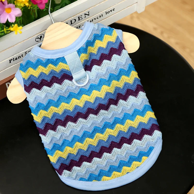 Pet Cat Clothes Breathable Kitty Clothing Dogs Soft Vests Summer Shirt Casual T-Shirt for Small Pet Costume Supplies Wholesale