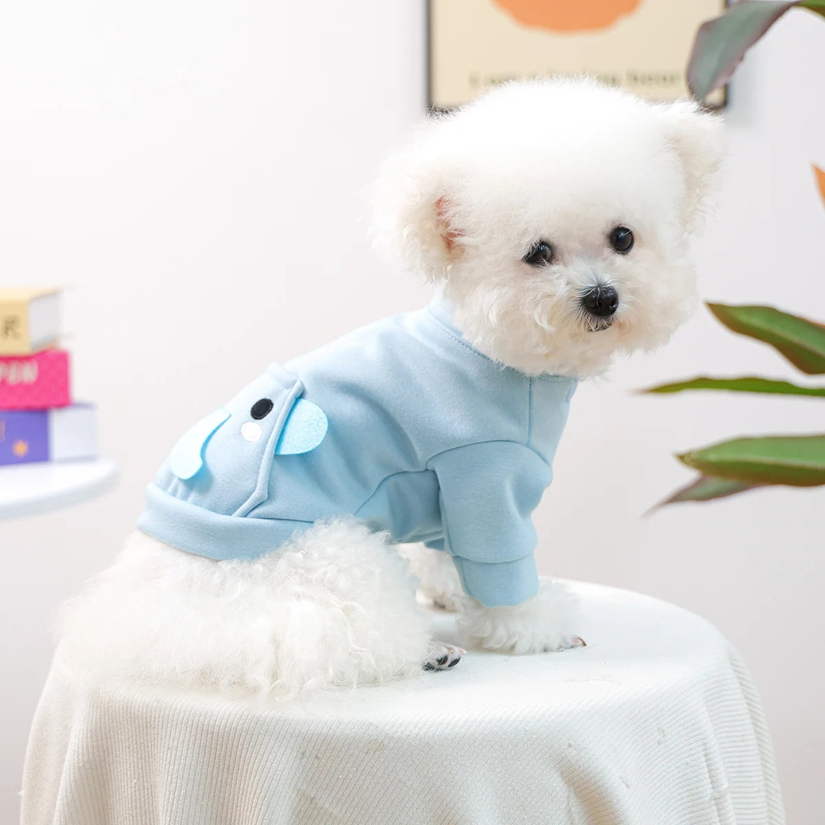 Pet Clothes, Dog and Cat Two-legged Clothing, Cute Cartoon Sweater-elephant, New Thermal Jacket for Autumn and Winter