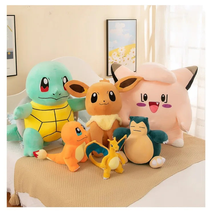 40cm Large Size Pokemon Plush Toy Snorlax Beast Cartoon Pikachu Plushies Cloth Doll Children's Gift