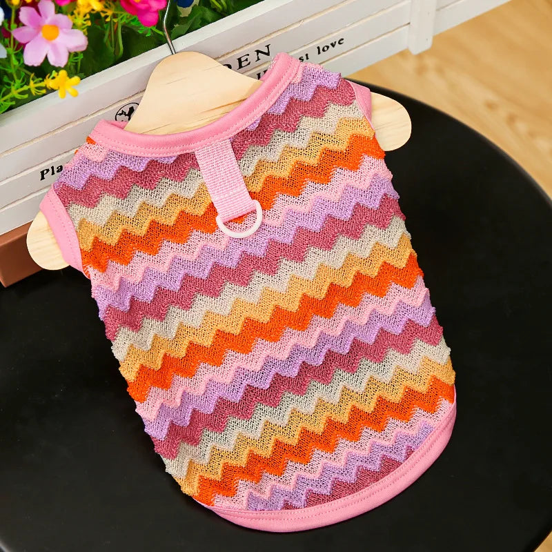 Pet Cat Clothes Breathable Kitty Clothing Dogs Soft Vests Summer Shirt Casual T-Shirt for Small Pet Costume Supplies Wholesale