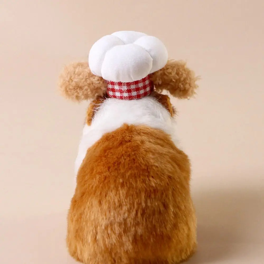 Pet Accessories Adjustable Hamster Chef Hat Comfortable Decorative Pet Costume Hat Breathable Hamster Cosplay Hat Photo Prop