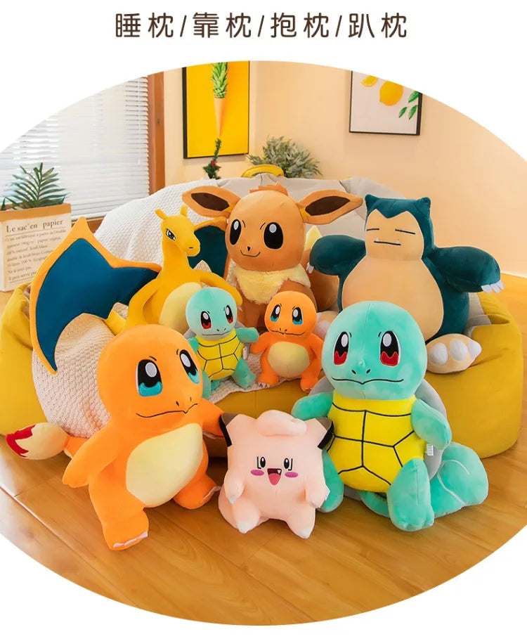 40cm Large Size Pokemon Plush Toy Snorlax Beast Cartoon Pikachu Plushies Cloth Doll Children's Gift