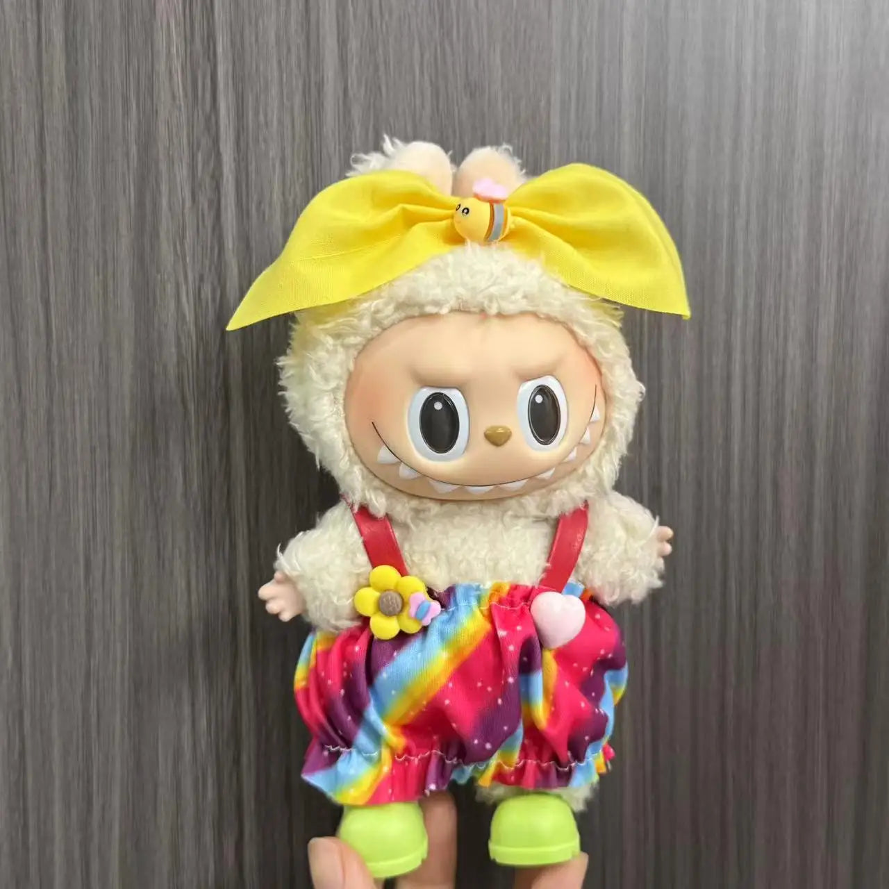 Only Clothes For Labubu Pendant Doll Clothing 17cm Skirt Dressing Set Halloween Baby Dolls Cute Toy Gift Wings Fashion Trend