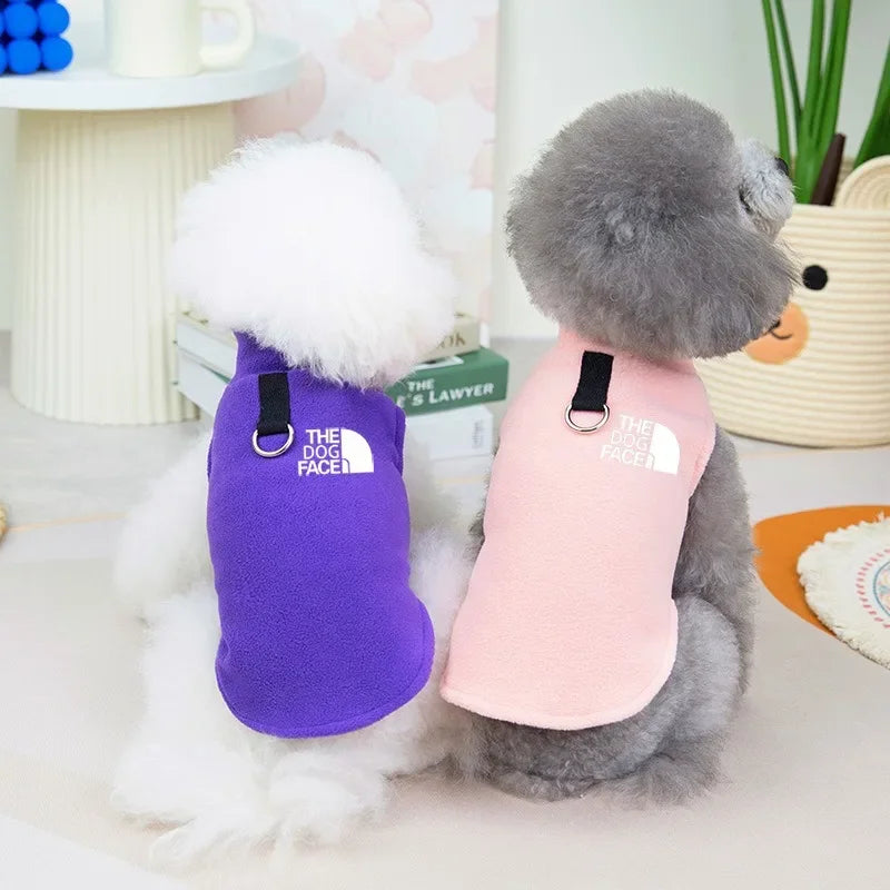Pet Clothing for Autumn and Winter Dog Clothing Made of Fleece That Can Be Pulled To Keep Warm Vest Size Small Pet Clothing