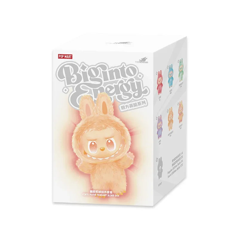 POP MART LABUBU THE MONSTERS Big into Energy Series Vinyl Plush Blind Box Toys Kawaii Anime Action Figure Surprise Mystery Box