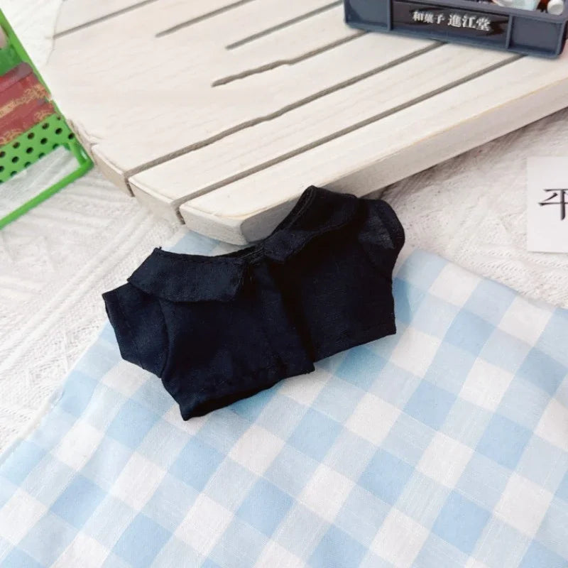 NO Doll, For Labubu Doll Clothing Set Hat 17cm Clothes Shoes Doll DIY Accessories Training Sitting Party Games Toys Gifts
