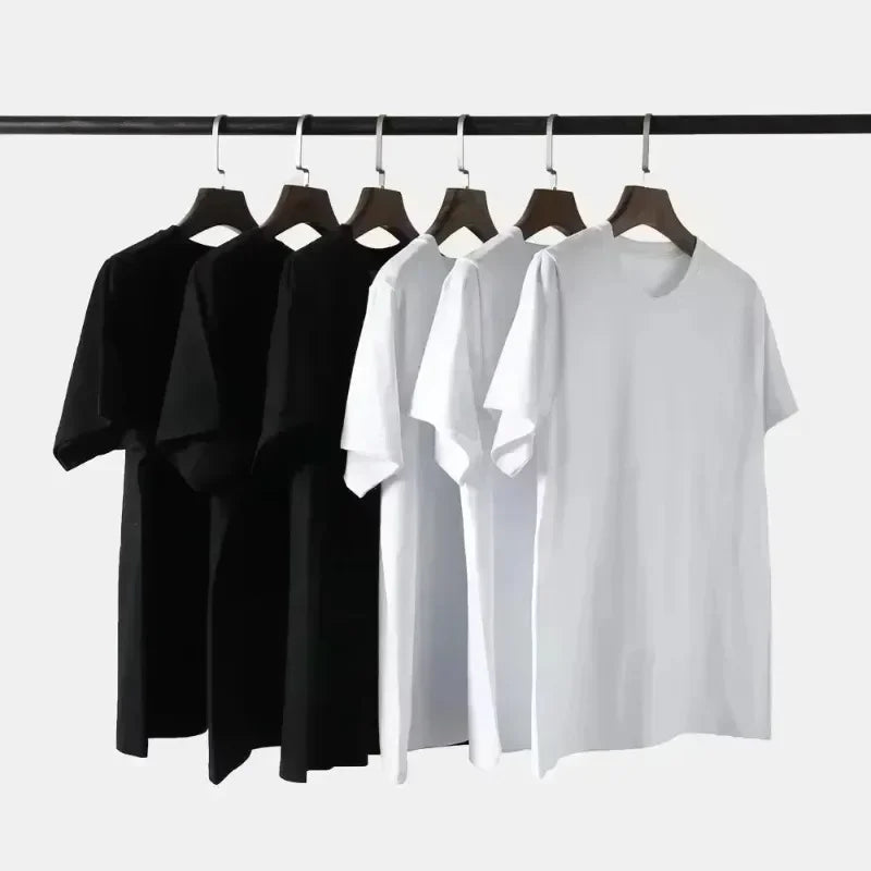 2025 New Letter Print T-Shirt Short Sleeve Cotton Round-neck Women's Men T-shirt Streetwear Y2k Clothes Summer Tops Comfortable