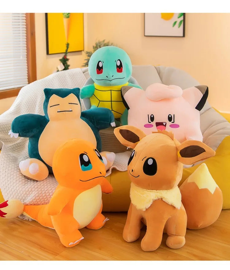 40cm Large Size Pokemon Plush Toy Snorlax Beast Cartoon Pikachu Plushies Cloth Doll Children's Gift