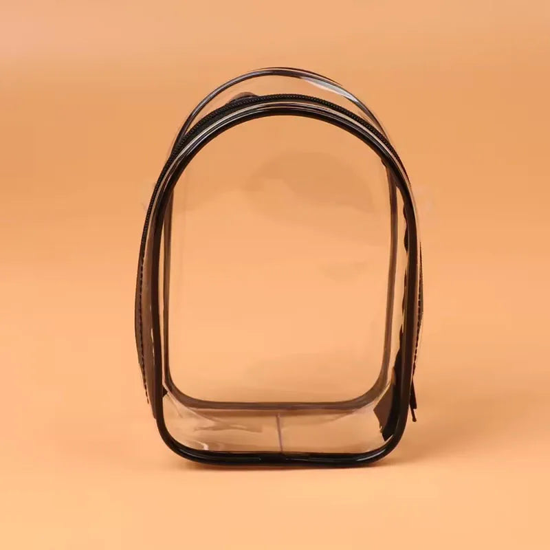 For 15cm Labubu V2 Sitting Party Cotton Doll Crossbody Pain Bag PVC Storage Bag Hairball Dolls Display Bag