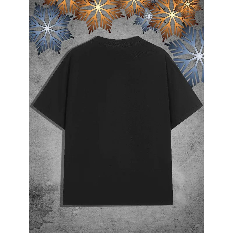 2025 New Letter Print T-Shirt Short Sleeve Cotton Round-neck Women's Men T-shirt Streetwear Y2k Clothes Summer Tops Comfortable