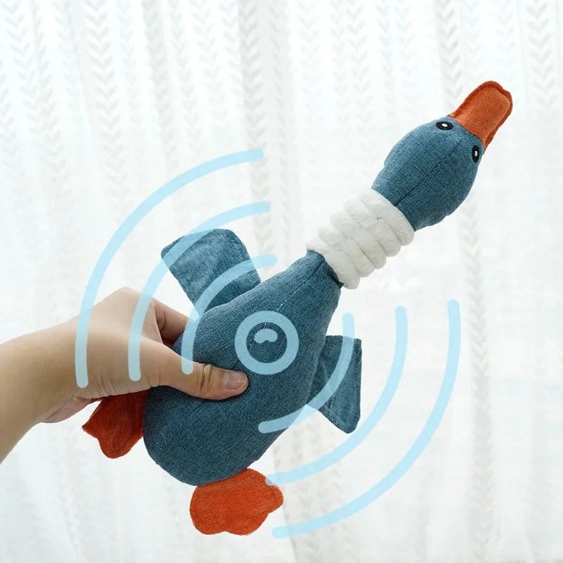 Pet Toys Animals Shape Bite Resistant Squeaky Toys Teeth Grinding Plush Dog Toy for Small Large Puppy Pets Training Accessories