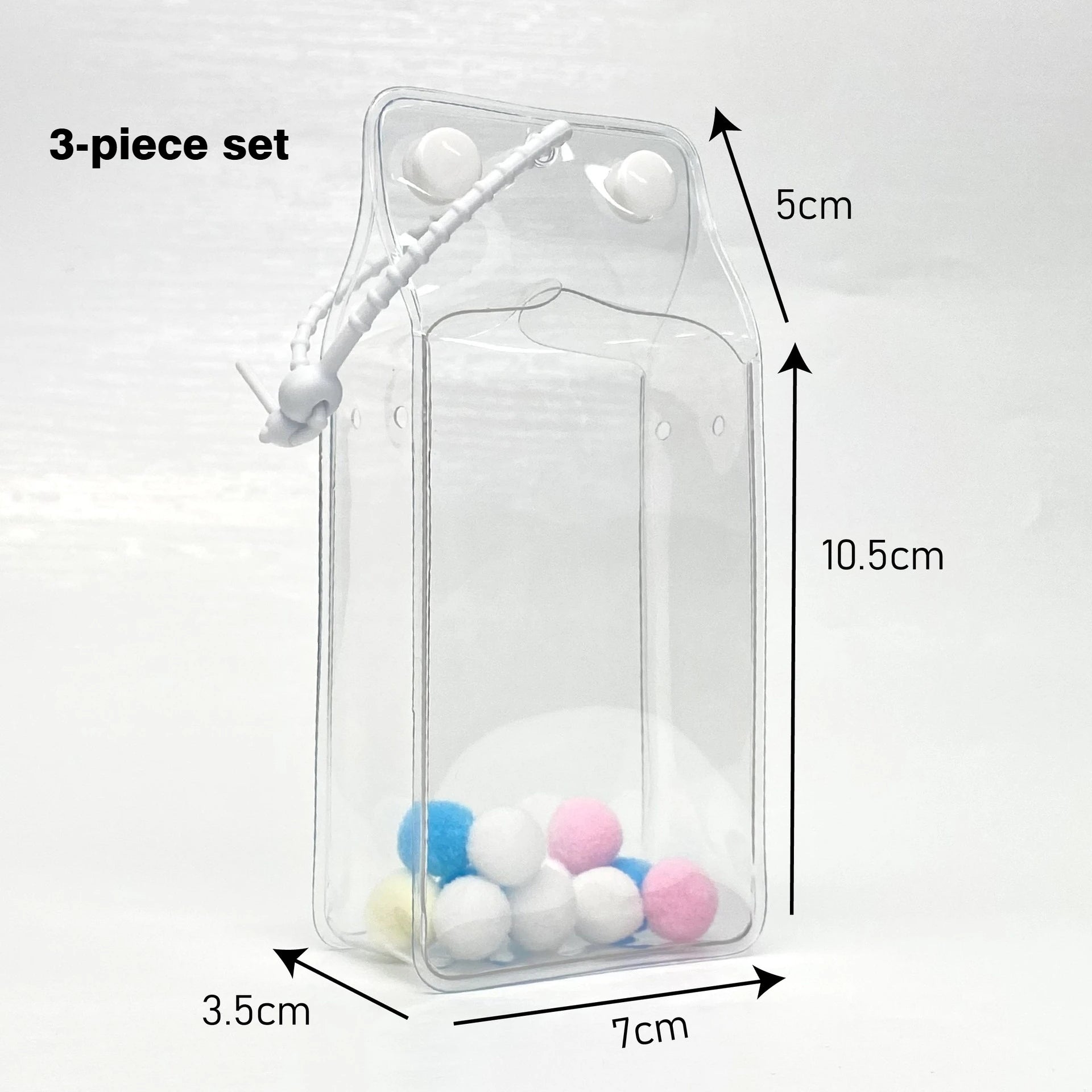 For 10cm Labubu Mini Dolls Transparent Protective Cover Labubu 4.0 plush Keychain Pendant dust cover storage bag Protection box