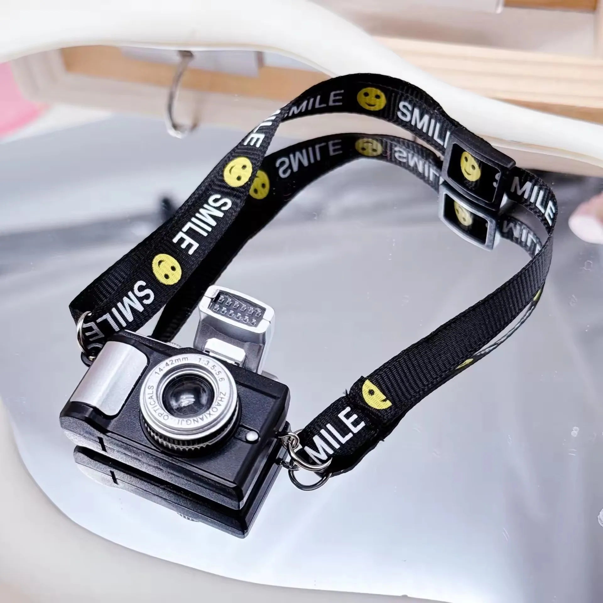 17cm Labubu Flash Camera Cotton Doll Accessory Decorative Camera Bag for Photography Enthusiasts And Collectors