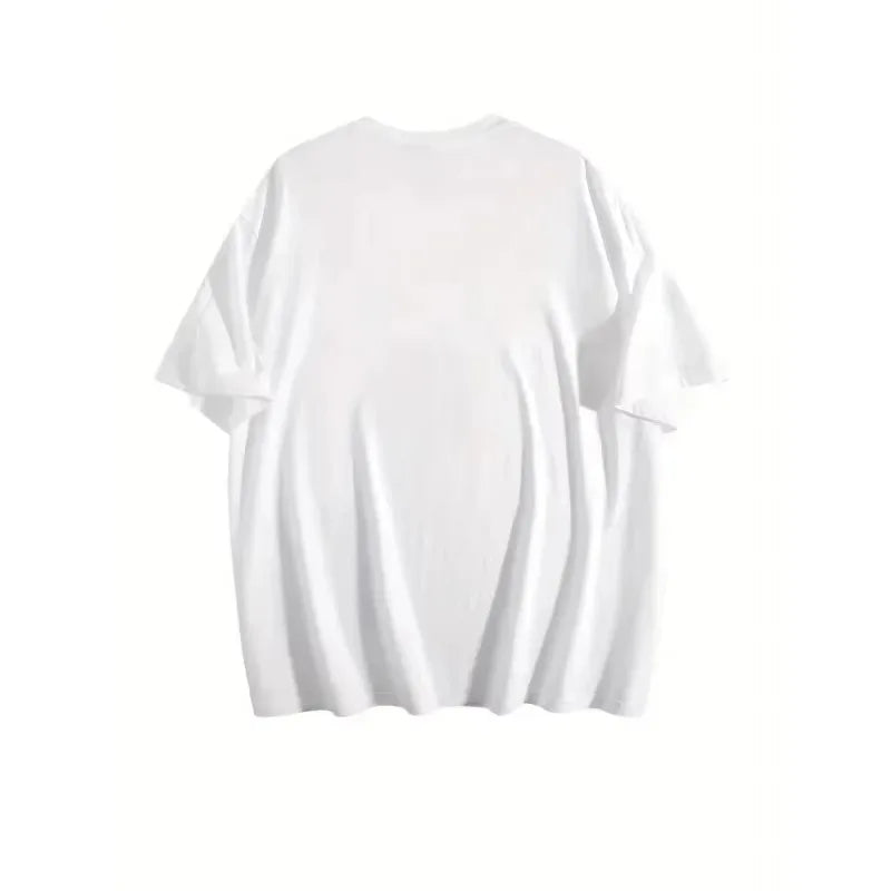 2025 New Letter Print T-Shirt Short Sleeve Cotton Round-neck Women's Men T-shirt Streetwear Y2k Clothes Summer Tops Comfortable