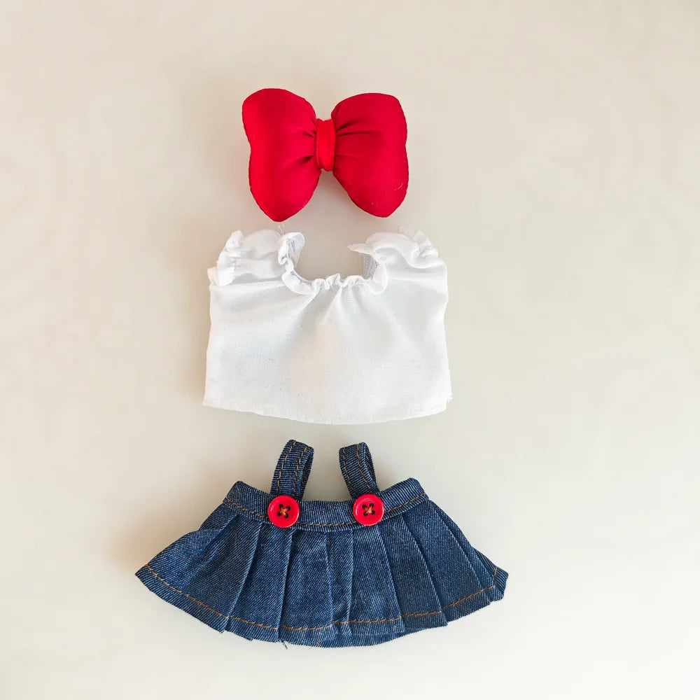 For 17cm Labubu V2 V1 Purple Dress Doll Clothes Outfit Accessories Idol Doll Clothing for Labubu Ropa Accessories Clothes