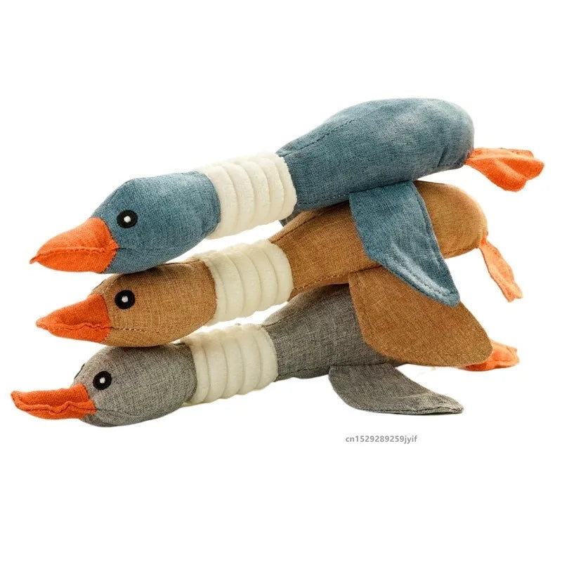 Pet Toys Animals Shape Bite Resistant Squeaky Toys Teeth Grinding Plush Dog Toy for Small Large Puppy Pets Training Accessories