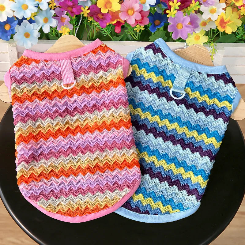 Pet Cat Clothes Breathable Kitty Clothing Dogs Soft Vests Summer Shirt Casual T-Shirt for Small Pet Costume Supplies Wholesale