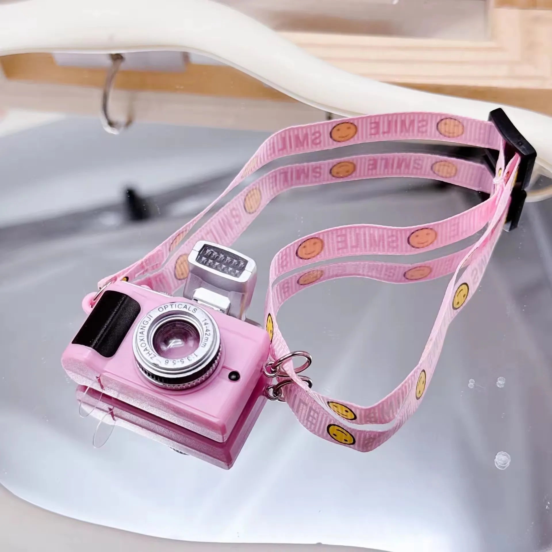 17cm Labubu Flash Camera Cotton Doll Accessory Decorative Camera Bag for Photography Enthusiasts And Collectors