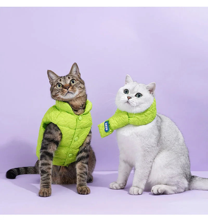 Pet cotton clothing, cat and dog universal clothes, vest, winter warmth, cat winter clothing, autumn and winter new styles, anti