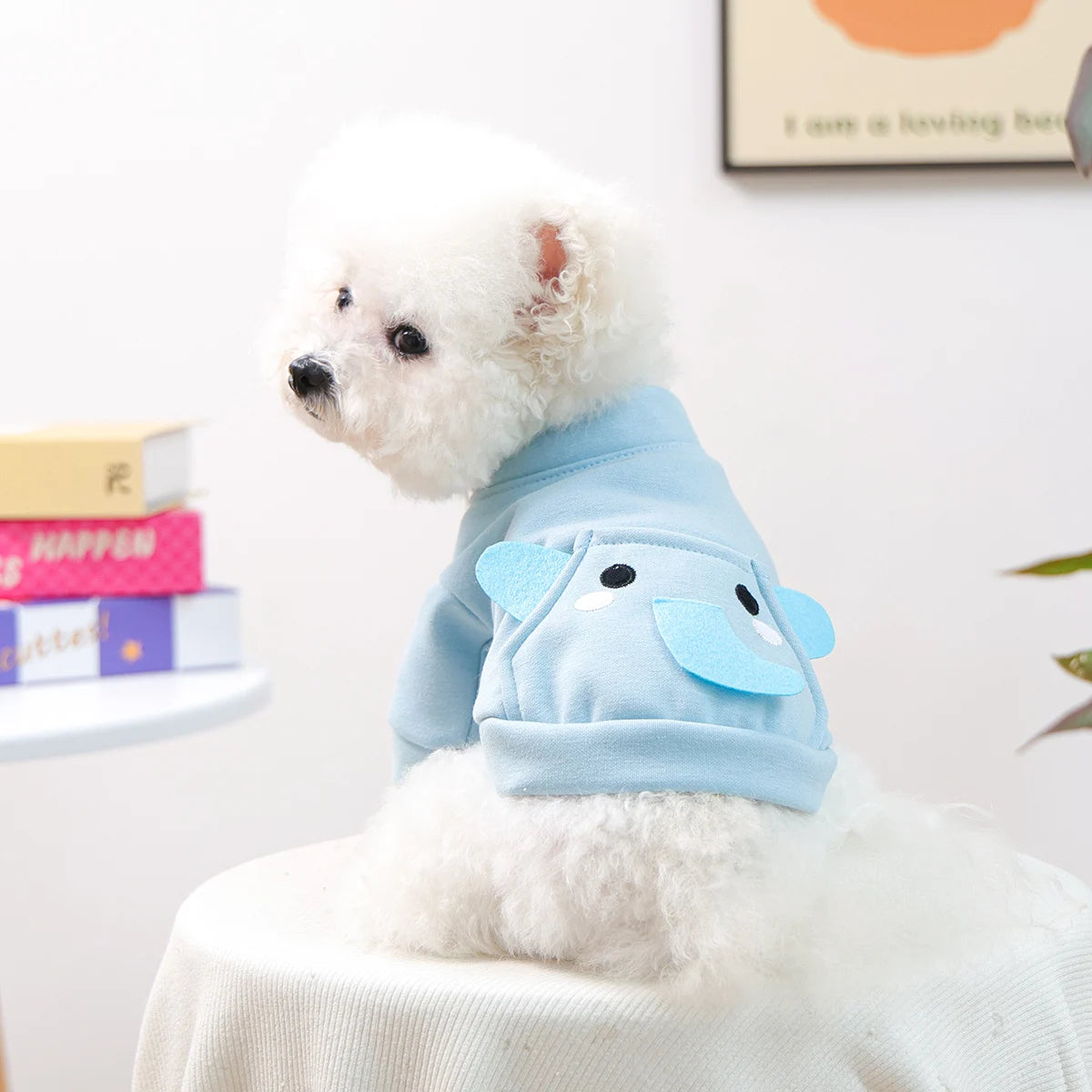 Pet Clothes, Dog and Cat Two-legged Clothing, Cute Cartoon Sweater-elephant, New Thermal Jacket for Autumn and Winter