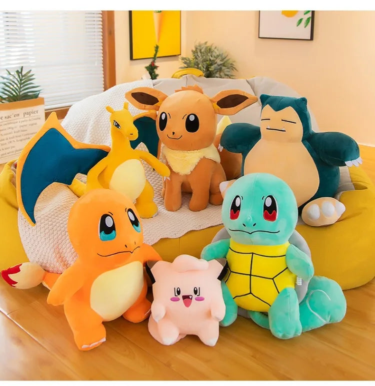 40cm Large Size Pokemon Plush Toy Snorlax Beast Cartoon Pikachu Plushies Cloth Doll Children's Gift