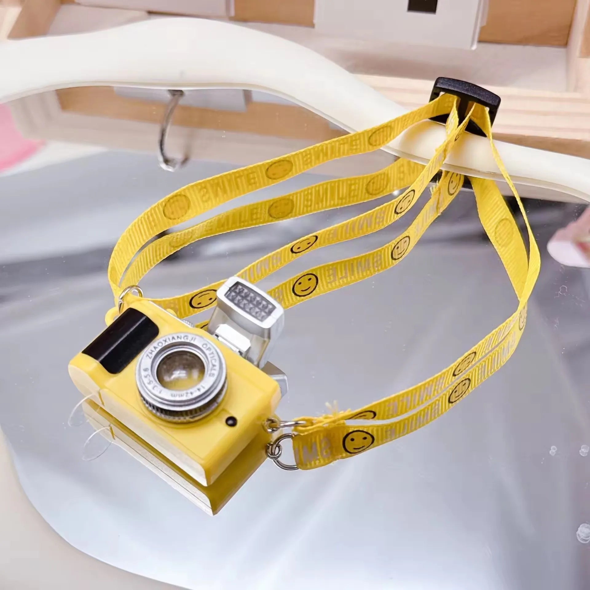 17cm Labubu Flash Camera Cotton Doll Accessory Decorative Camera Bag for Photography Enthusiasts And Collectors