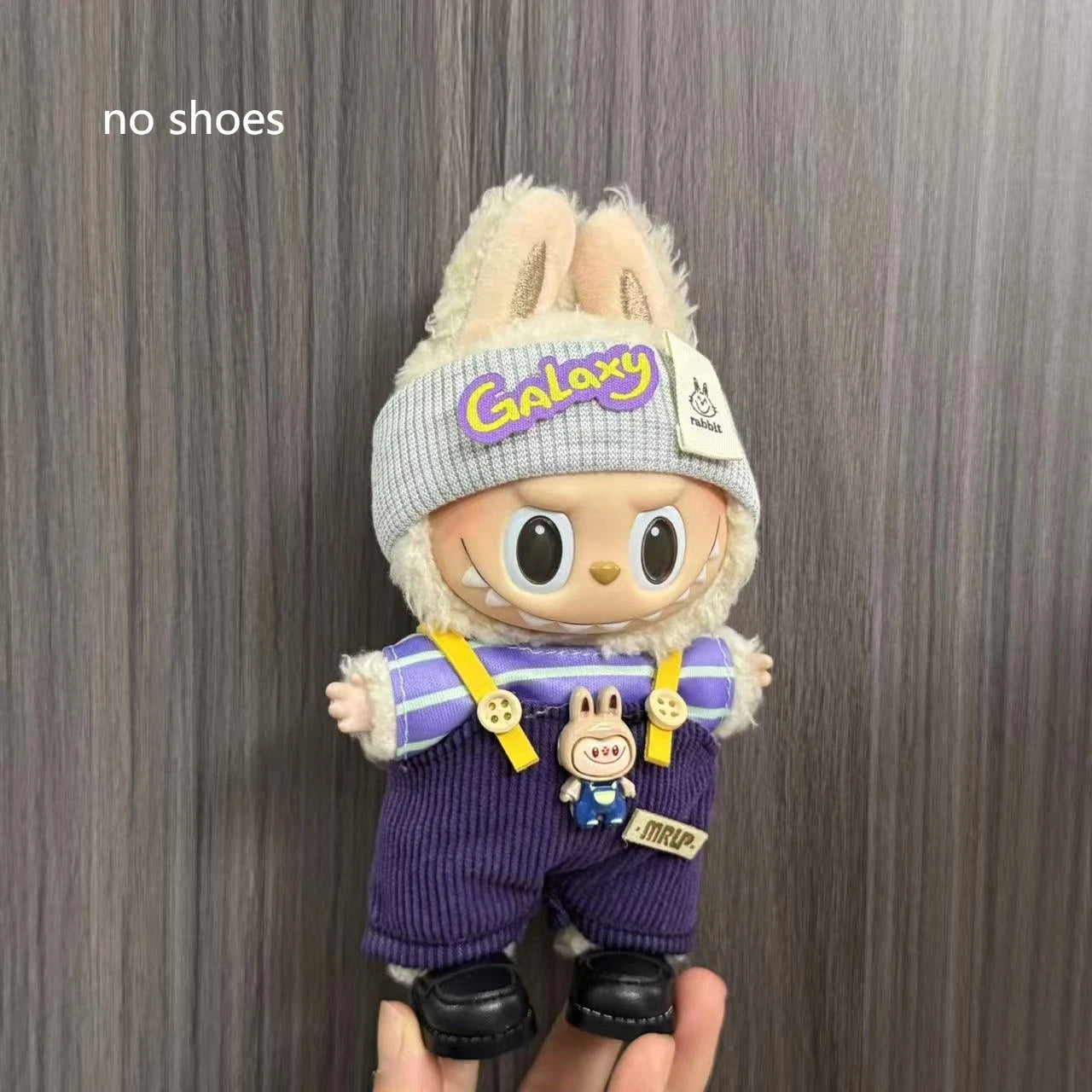 Only Clothes For Labubu Pendant Doll Clothing 17cm Skirt Dressing Set Halloween Baby Dolls Cute Toy Gift Wings Fashion Trend