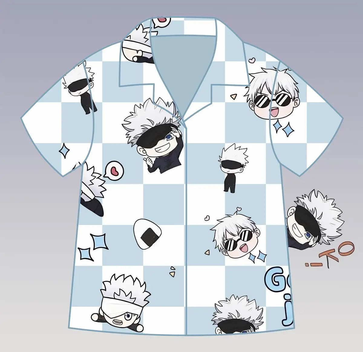 Anime Jujutsu Kaisen Gojo Satoru periphery cute pajamas spring and summer couples can wear outside home wear set birthday gifts