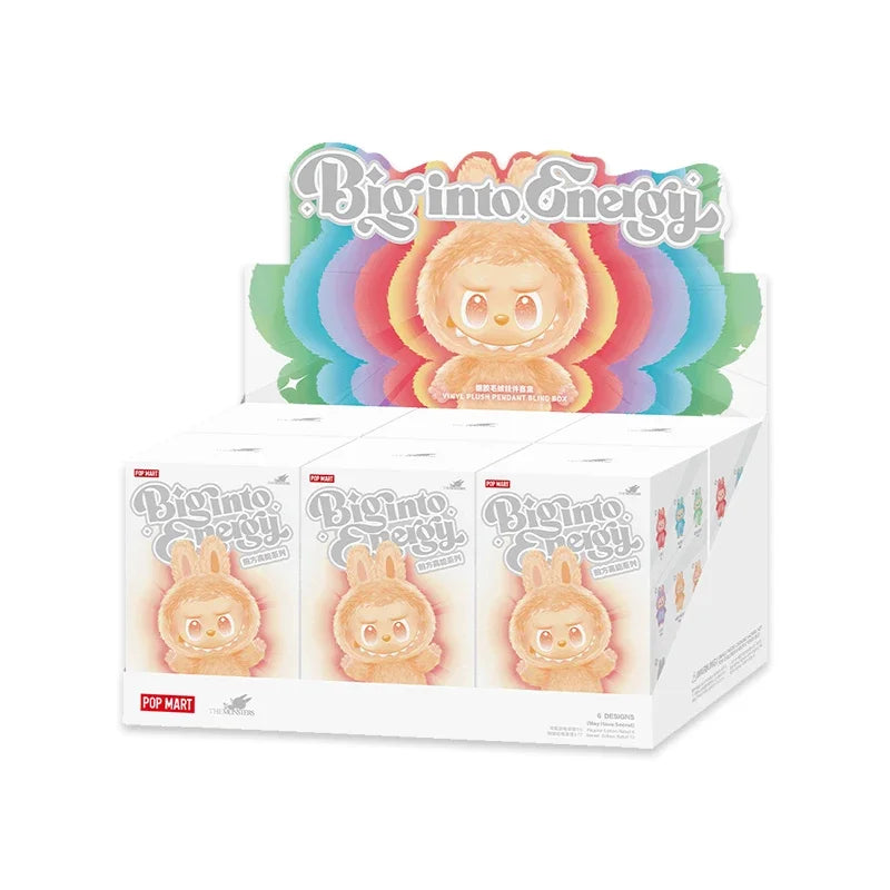 POP MART LABUBU THE MONSTERS Big into Energy Series Vinyl Plush Blind Box Toys Kawaii Anime Action Figure Surprise Mystery Box