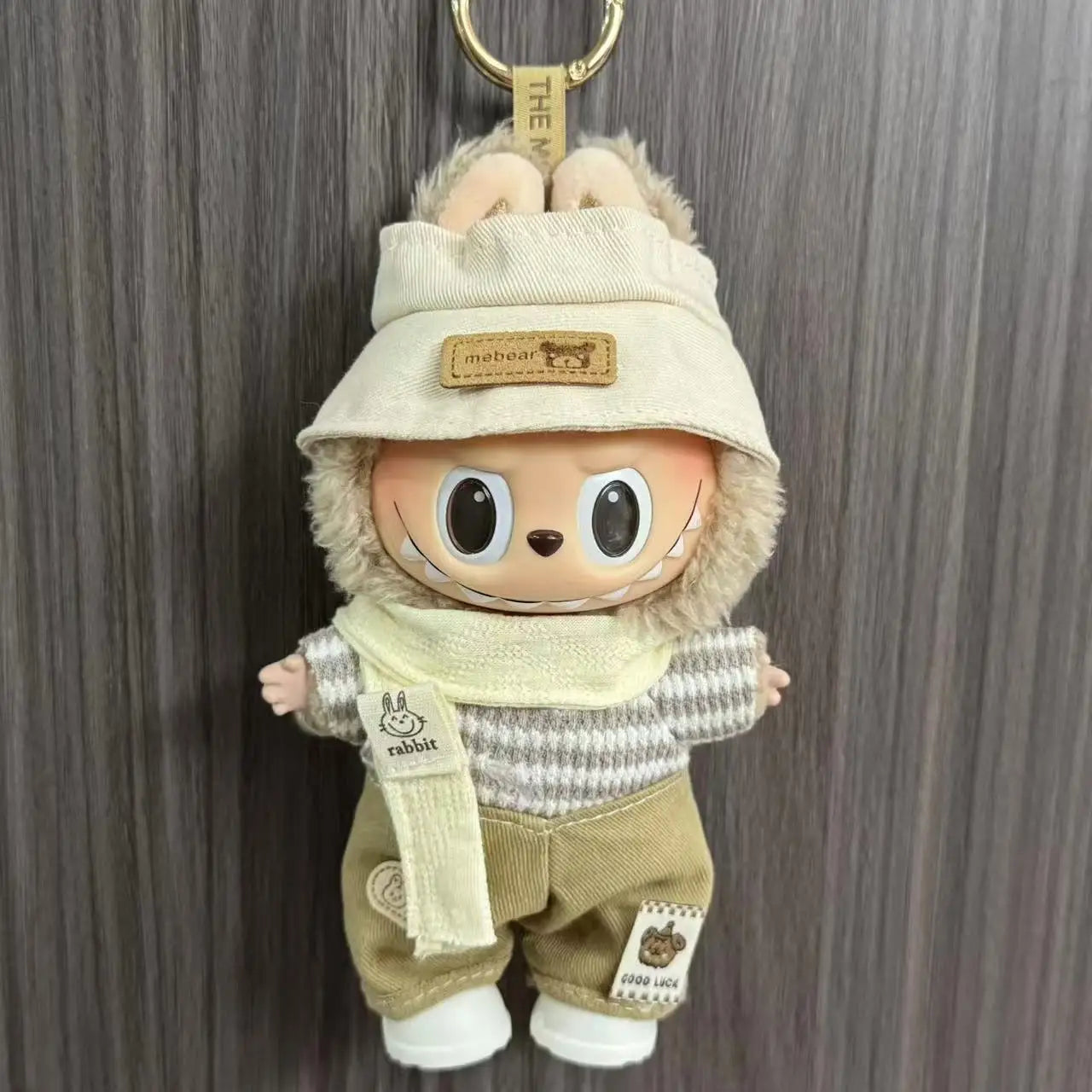 Only Clothes For Labubu Pendant Doll Clothing 17cm Skirt Dressing Set Halloween Baby Dolls Cute Toy Gift Wings Fashion Trend