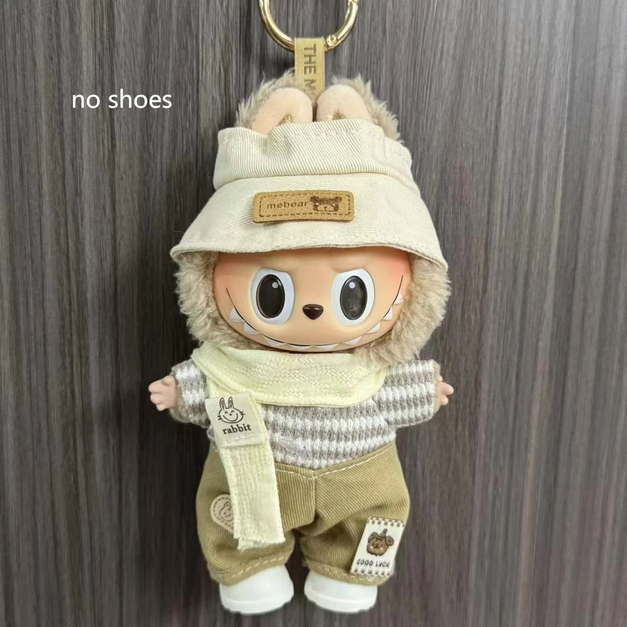 Only Clothes For Labubu Pendant Doll Clothing 17cm Skirt Dressing Set Halloween Baby Dolls Cute Toy Gift Wings Fashion Trend