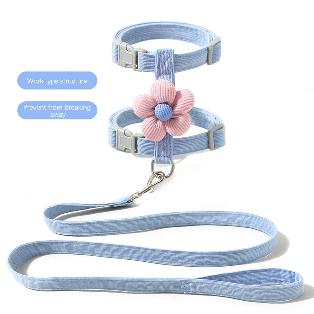 Pet Traction Rope Self Carrier Pet Leash Harness Set Pet Vest Portable Multifunctional Pet Leash For Outdoor Pet Accessories