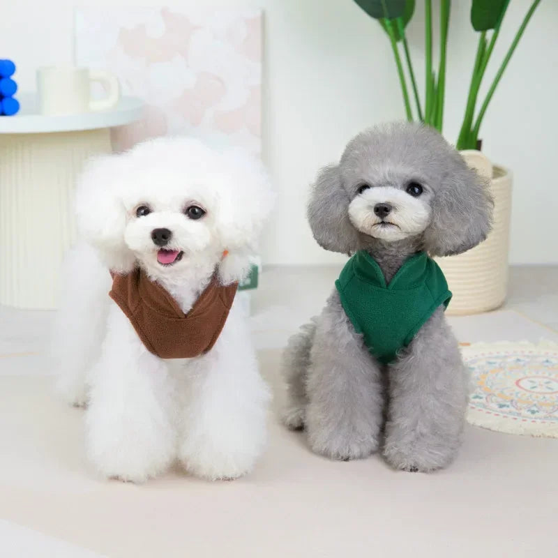 Pet Clothing for Autumn and Winter Dog Clothing Made of Fleece That Can Be Pulled To Keep Warm Vest Size Small Pet Clothing