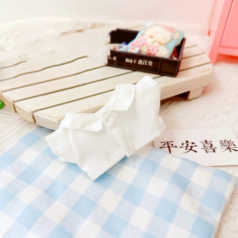 NO Doll, For Labubu Doll Clothing Set Hat 17cm Clothes Shoes Doll DIY Accessories Training Sitting Party Games Toys Gifts