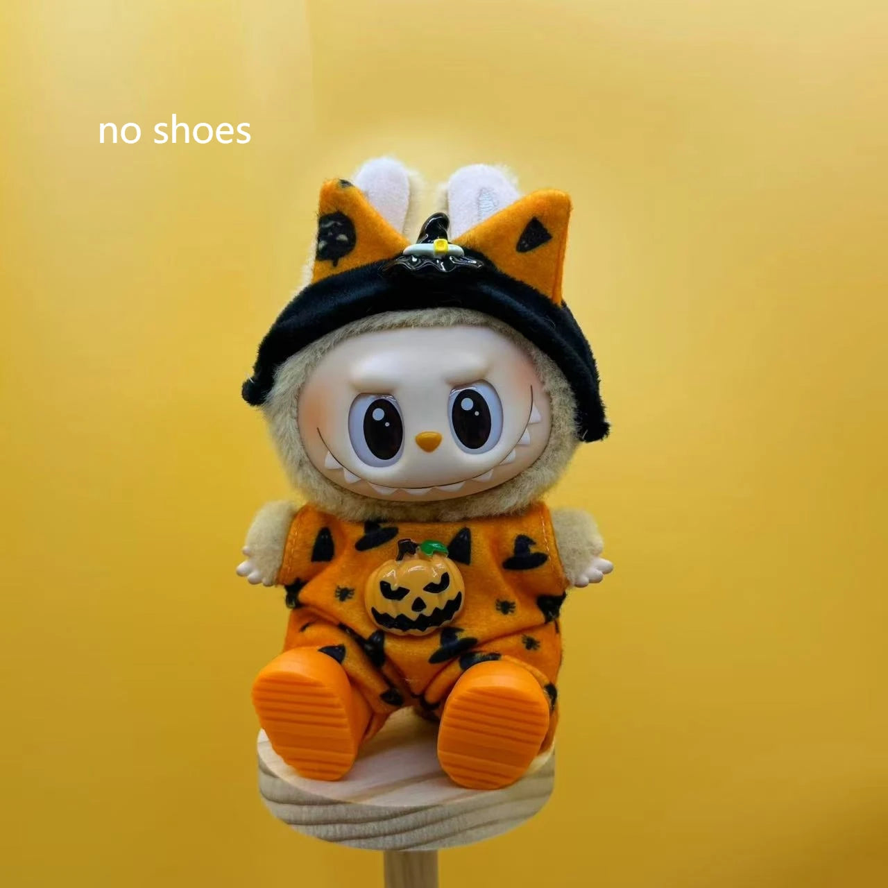 Only Clothes For Labubu Pendant Doll Clothing 17cm Skirt Dressing Set Halloween Baby Dolls Cute Toy Gift Wings Fashion Trend