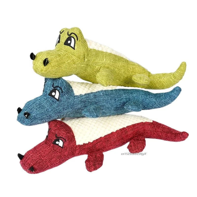 Pet Toys Animals Shape Bite Resistant Squeaky Toys Teeth Grinding Plush Dog Toy for Small Large Puppy Pets Training Accessories