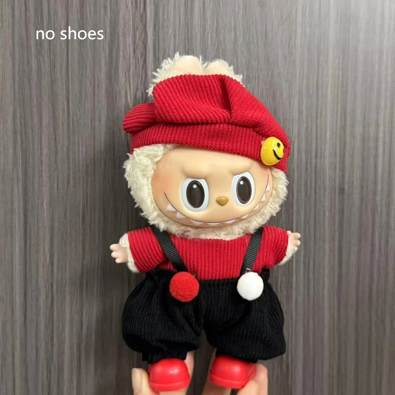 Only Clothes For Labubu Pendant Doll Clothing 17cm Skirt Dressing Set Halloween Baby Dolls Cute Toy Gift Wings Fashion Trend