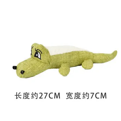 Pet Toys Animals Shape Bite Resistant Squeaky Toys Teeth Grinding Plush Dog Toy for Small Large Puppy Pets Training Accessories