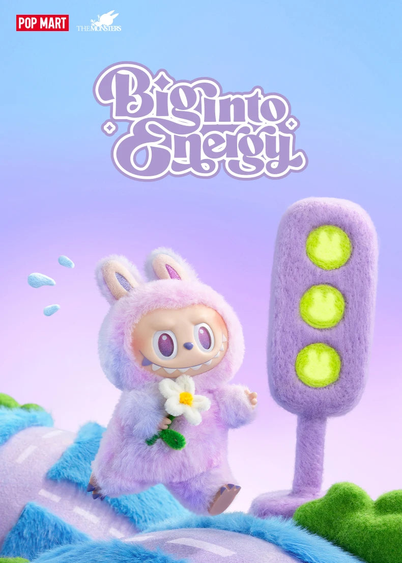 POP MART LABUBU THE MONSTERS Big into Energy Series Vinyl Plush Blind Box Toys Kawaii Anime Action Figure Surprise Mystery Box
