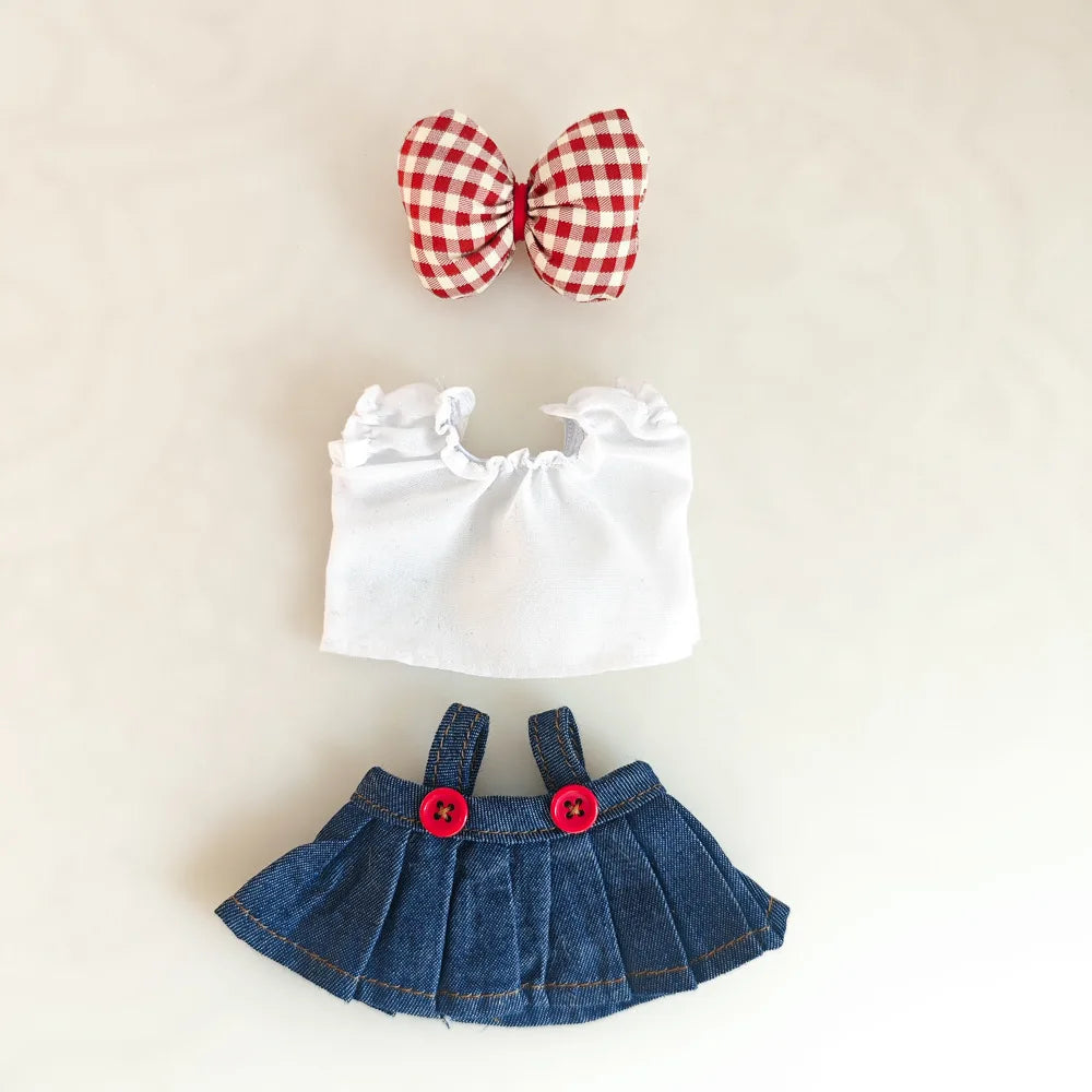 For 17cm Labubu V2 V1 Purple Dress Doll Clothes Outfit Accessories Idol Doll Clothing for Labubu Ropa Accessories Clothes