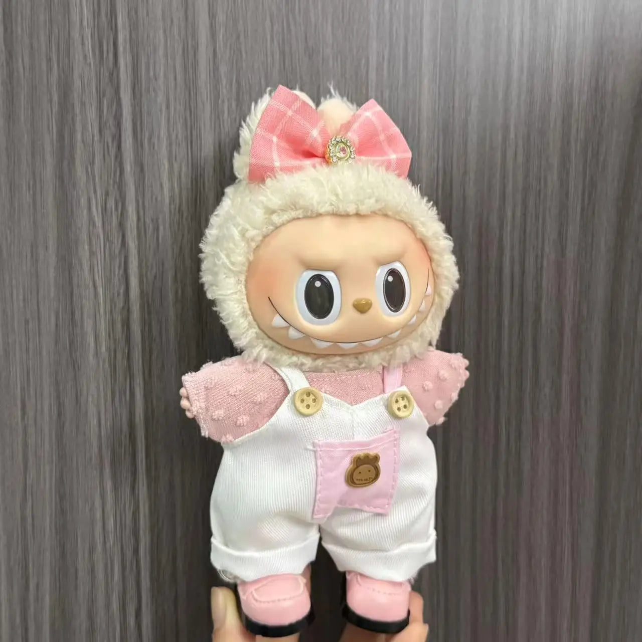 Only Clothes For Labubu Pendant Doll Clothing 17cm Skirt Dressing Set Halloween Baby Dolls Cute Toy Gift Wings Fashion Trend