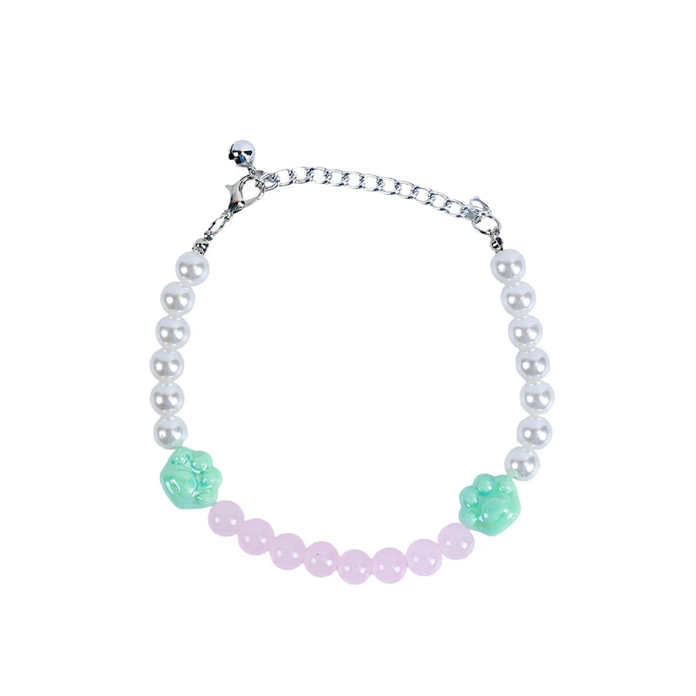 New Pet Accessories Pearl Necklace, Elegant Cute for Cats Small Dogs, Adjustable Safe Kitten Puppy Photo Props, Luxury Party