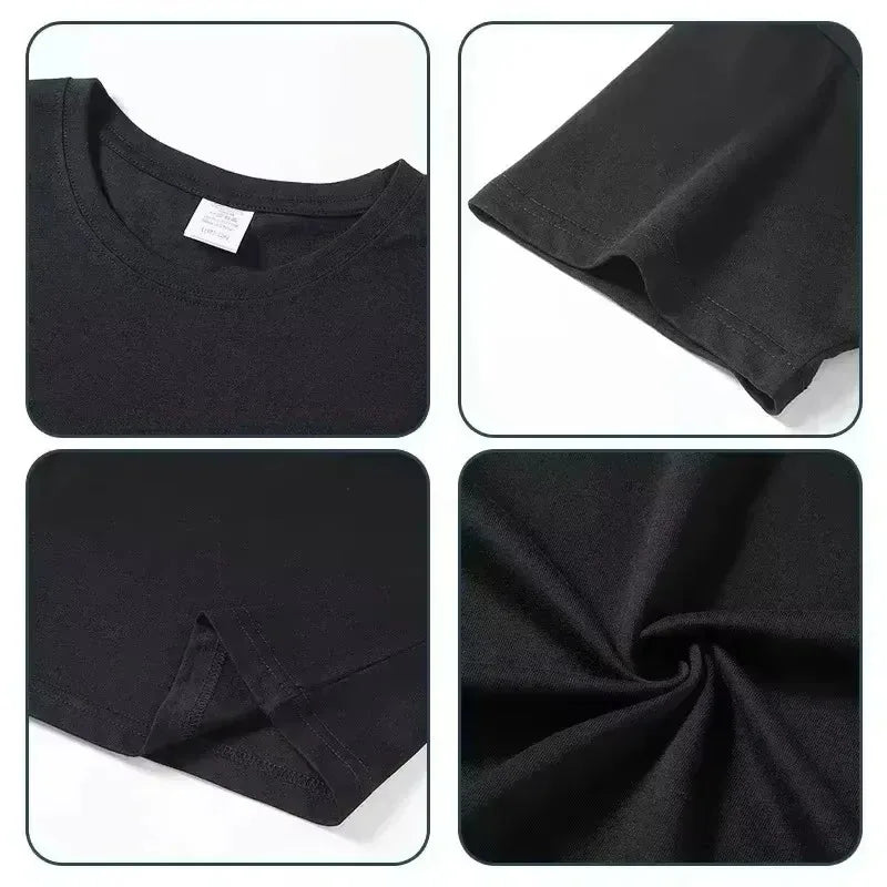 2025 New Letter Print T-Shirt Short Sleeve Cotton Round-neck Women's Men T-shirt Streetwear Y2k Clothes Summer Tops Comfortable