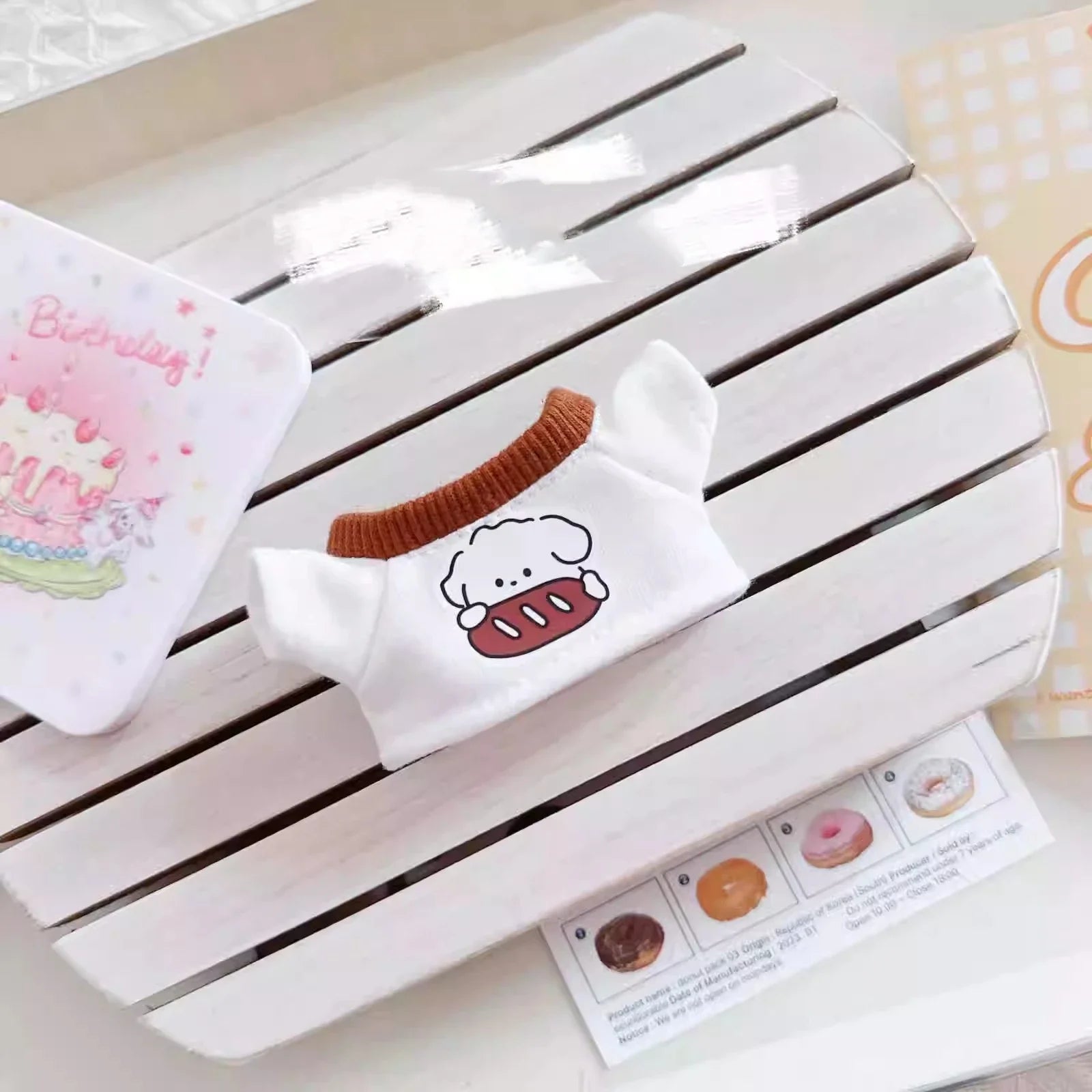 NO Doll, For Labubu Doll Clothing Set Hat 17cm Clothes Shoes Doll DIY Accessories Training Sitting Party Games Toys Gifts